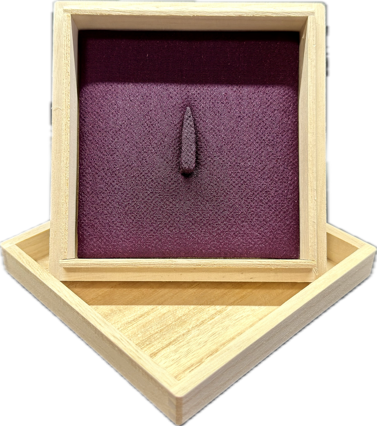 Storage Box, Tsuba, Wood w/ Padded Insert (Color Options)