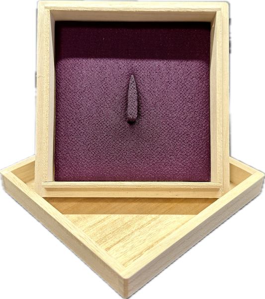 Storage Box, Tsuba, Wood w/ Padded Insert (Color Options)